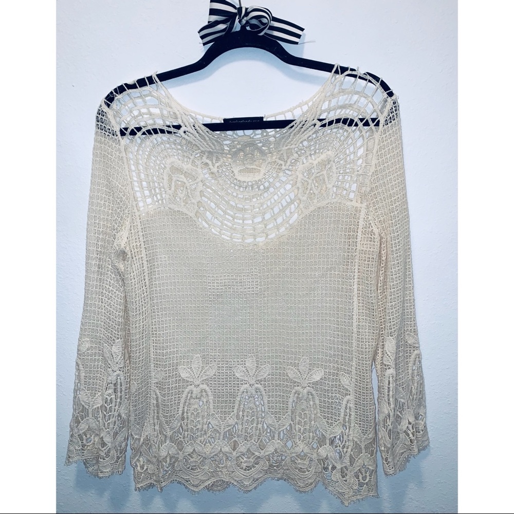 Crochet Long Sleeve Top